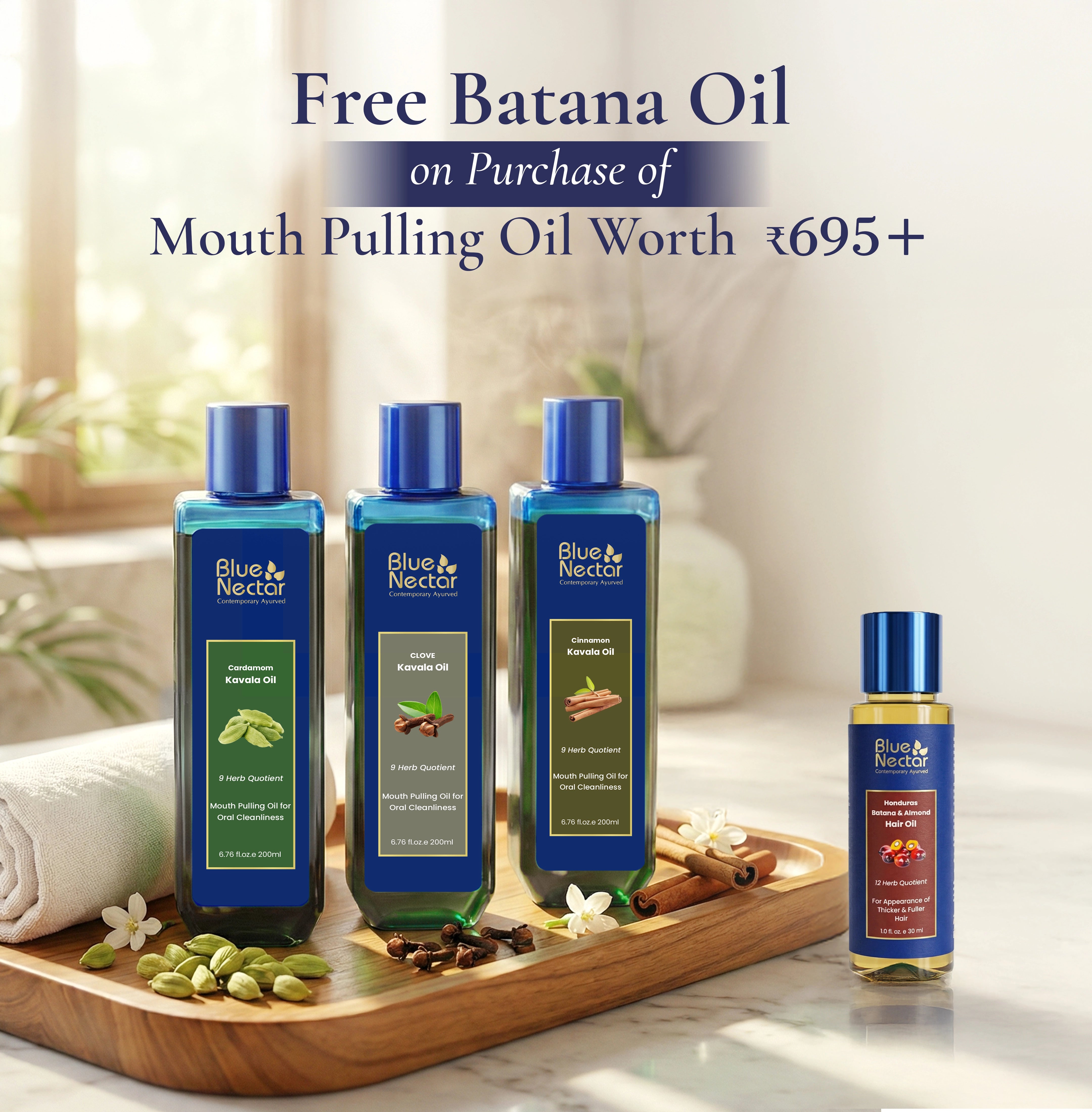 Offer mouth pulling oil