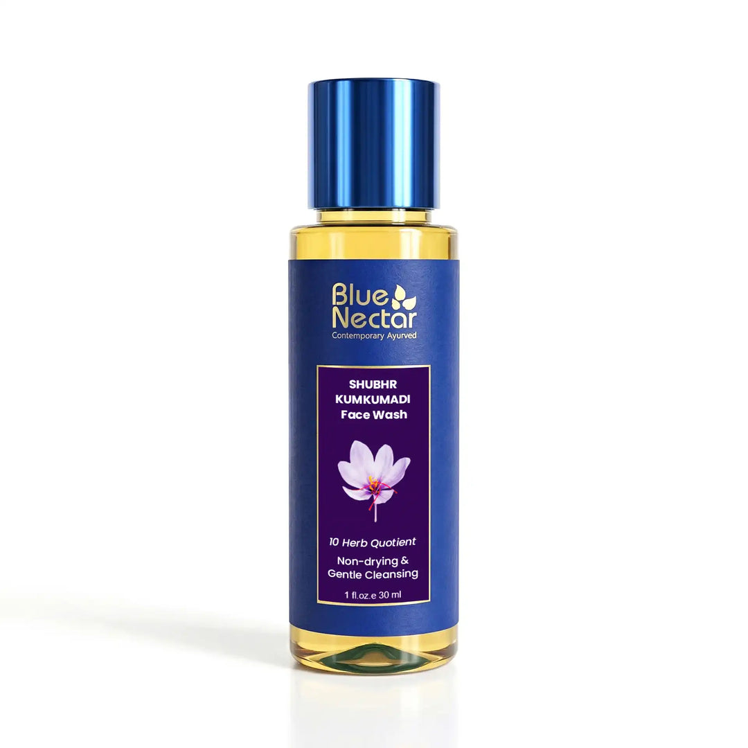 Kumkumadi Face Wash for Gentle Cleansing (10 Herbs, 30ml)