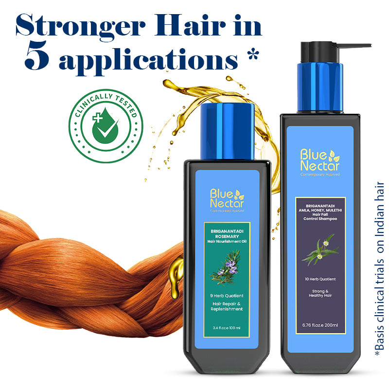 Hair Fall Control Shampoo and Ayurvedic Hair Oil for Hair Growth