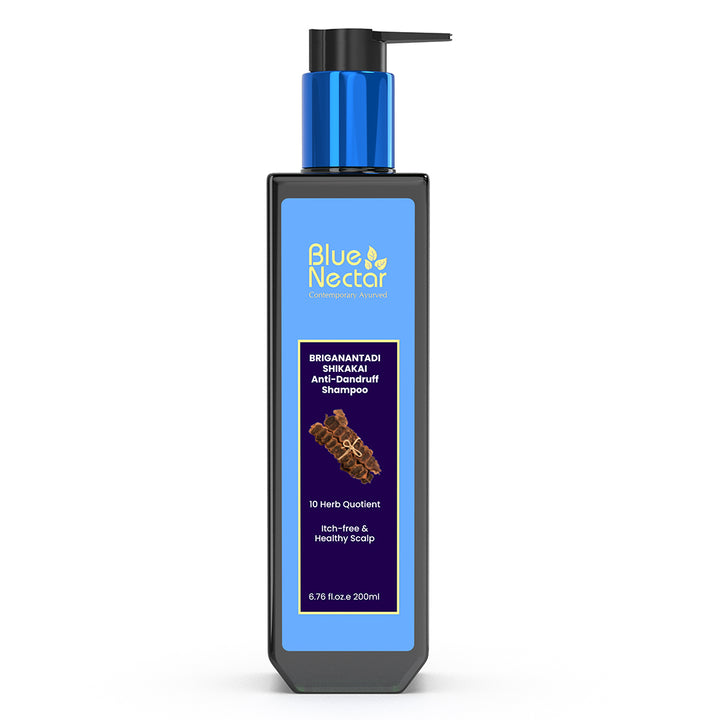 Anti dandruff hair shampoo with shikakai
