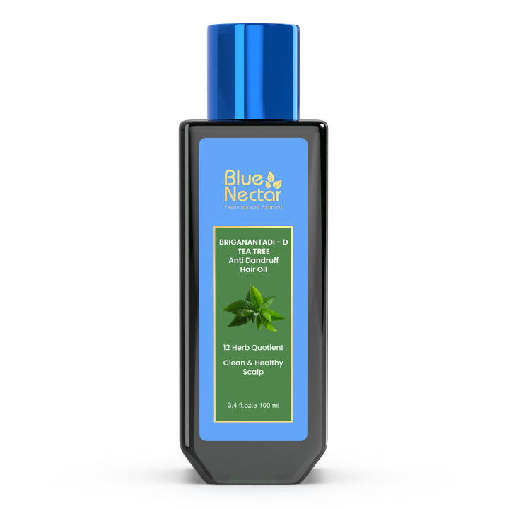 Tea Tree Healthy Scalp and Anti Dandruff Hair Oil with 12 Ayurvedic Herbs