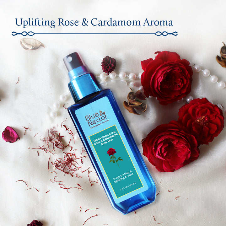 Niraa Himalayan Rose & Cardamom Body Mist | Long-Lasting & Uplifting Aroma