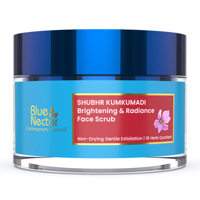 Shubhr Kumkumadi Brightening & Radiance Face Scrub | Non-Drying Gentle Exfoliation