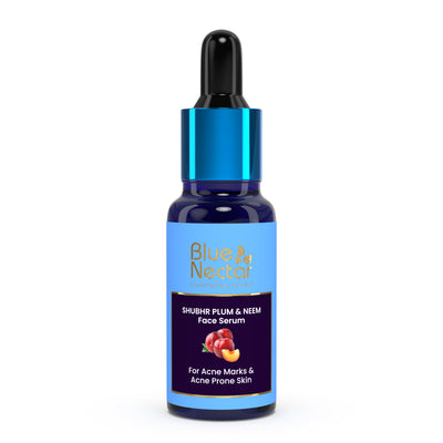 Shubhr Plum & Neem Face Serum with Vitamin C for Acne Prone Skin and Acne Marks