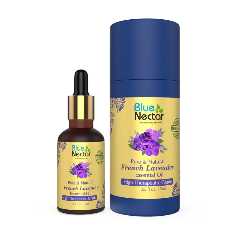 Pure and Natural French Lavender Undiluted Essential Oil 15 Ml - Blue Nectar Ayurved