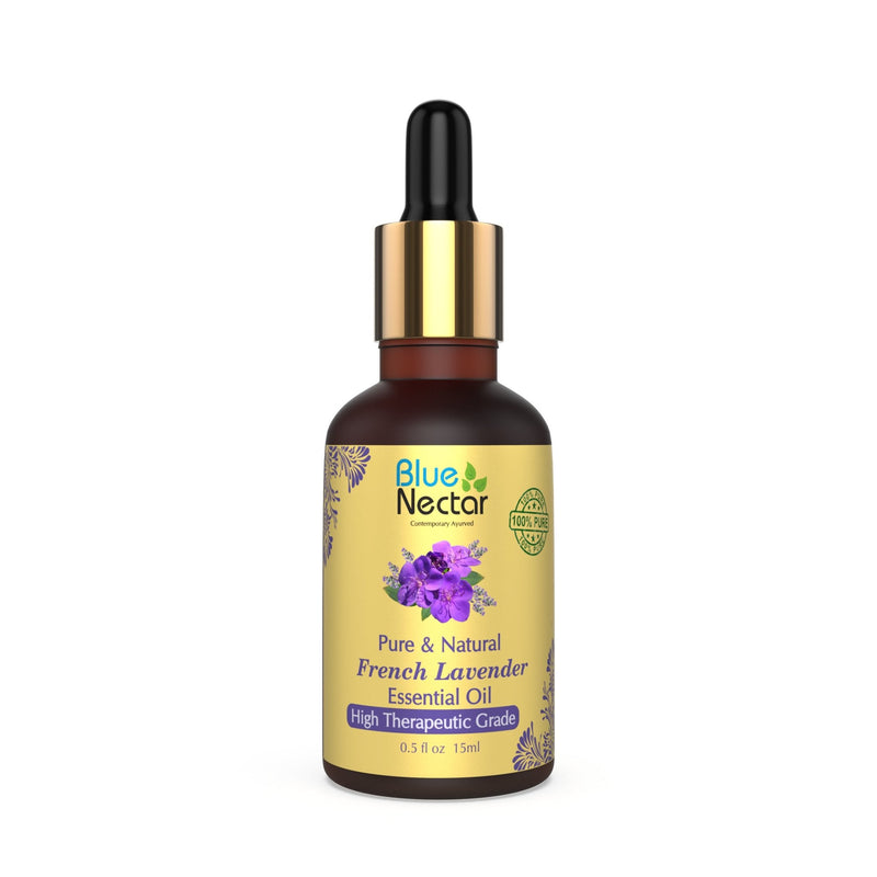 Pure and Natural French Lavender Undiluted Essential Oil 15 Ml - Blue Nectar Ayurved