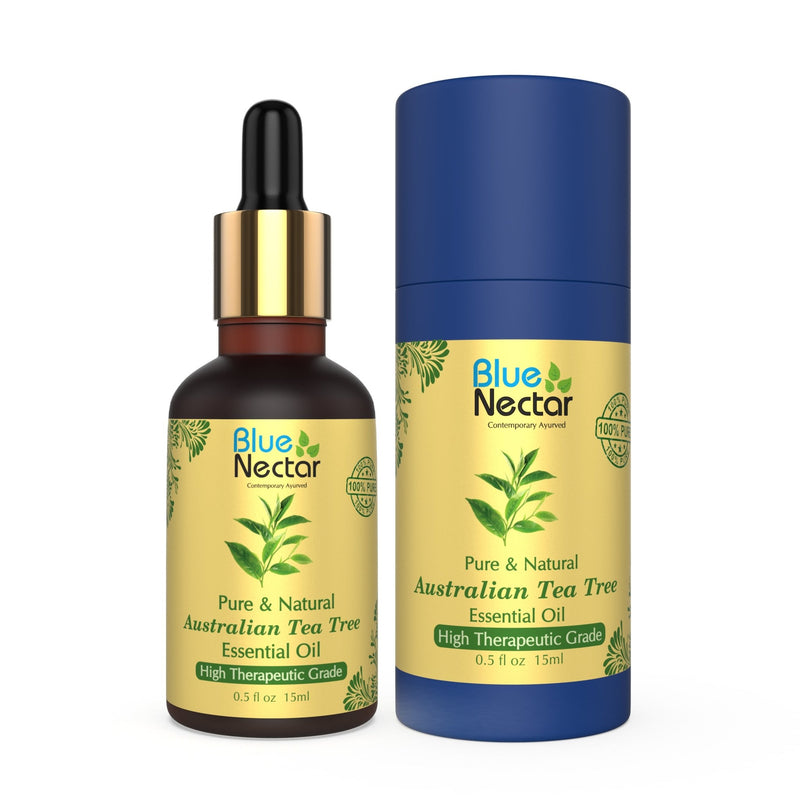 Pure Natural Australian Tea Tree Undiluted Essential Oil 15 Ml - Blue Nectar Ayurved