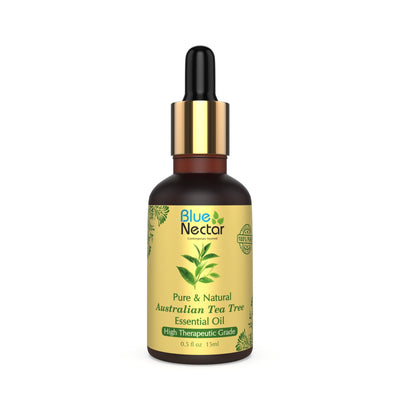 Pure Natural Australian Tea Tree Undiluted Essential Oil 15 Ml - Blue Nectar Ayurved
