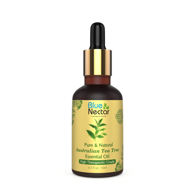 Pure Natural Australian Tea Tree Undiluted Essential Oil 15 Ml - Blue Nectar Ayurved